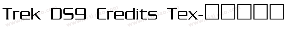 Trek DS9 Credits Tex字体转换